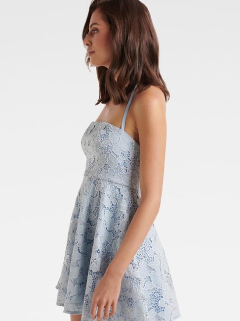 Buy Forever New Light Blue Lace Dress for Women Online @ Tata CLiQ