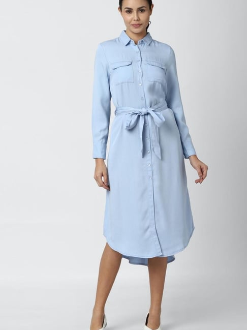 Van Heusen Blue Regular Fit Dress Price in India