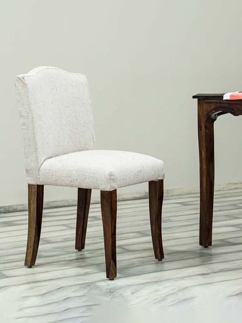 Fabindia Home Beige & Brown Sheesham Wood Dining Chair-Fabindia Home-HomeFurnishing-TATA CLIQ