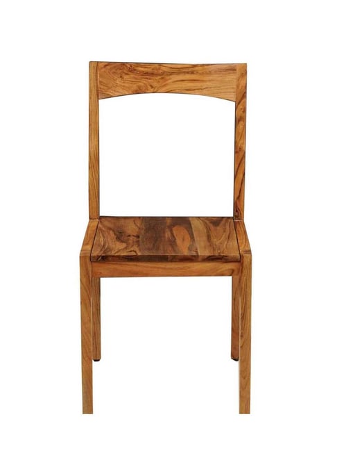 Fabindia Home Home Brown Daig Wood Textured Equo Dining Chair-Fabindia Home-HomeFurnishing-TATA CLIQ