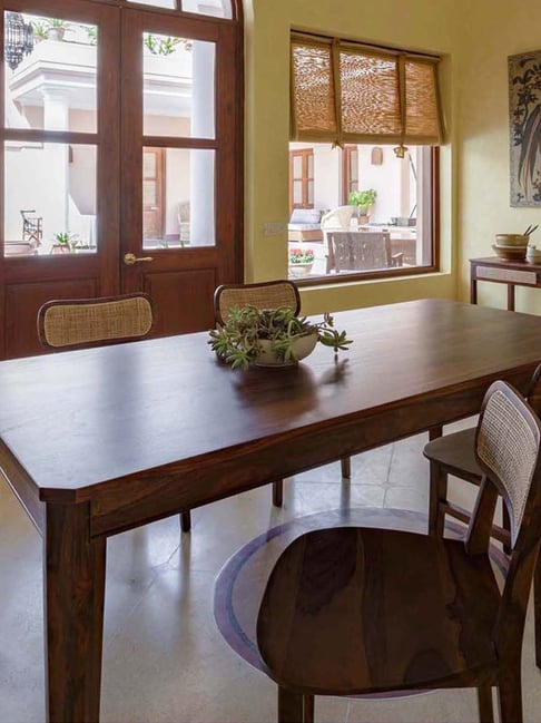 fabindia dining table 6 seater