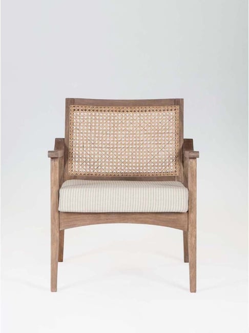 Buy Fabindia Home Beige Brown Mango Doyle Arm Chair Set of