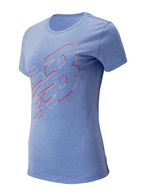 New Balance Blue Round Neck T-Shirt-picture-35