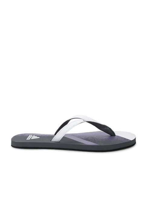 Adidas Women's JUNG 21 W White & Purple Flip Flops