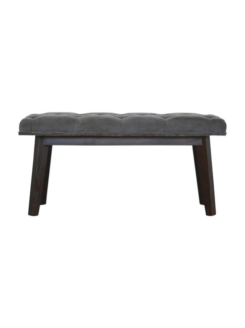 Artisan Furniture Brown Velvet Hallway Bench Brown Finish