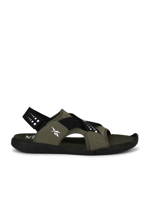 Buy Reebok Men s Tazz Olive Green Black Back Strap Sandals for Men at Best Price Tata CLiQ