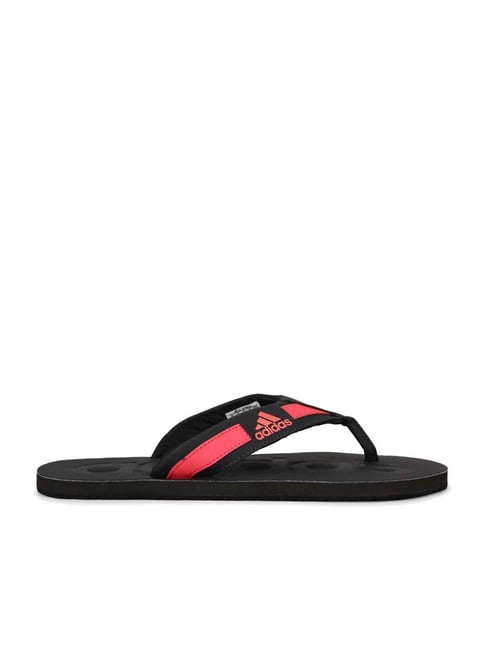 Adidas Men's SLALON M Carbon Black Flip Flops