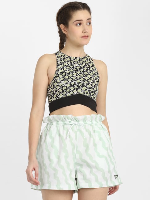 Reebok Black Myt Cotton Set Crop Top