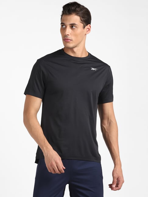 Reebok Black Round Neck T-Shirt