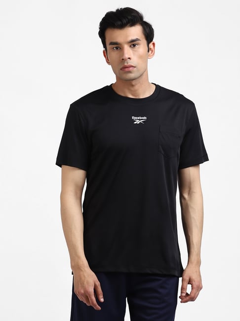 Reebok Black Round Neck T-Shirt