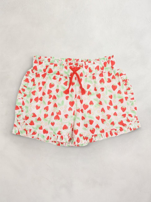 Cherry Crumble By Nitt Hyman Kids Multicolour Cotton Printed Shorts