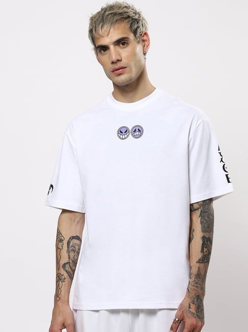 Buy Men's White T-shirt Online at Bewakoof