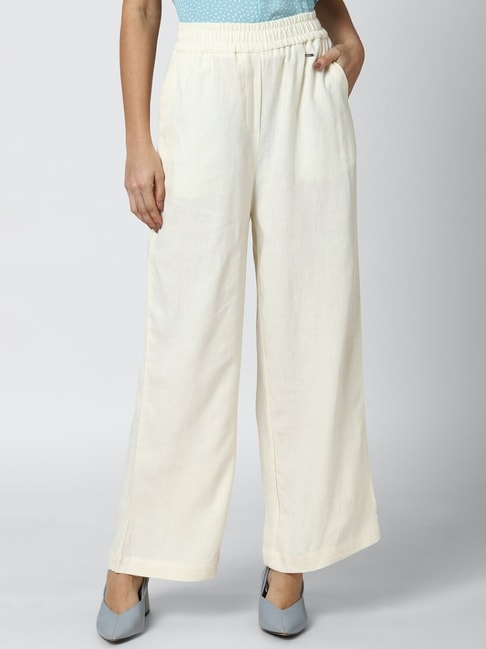 Buy White Trousers  Pants for Women by ZIKARAA Online  Ajiocom