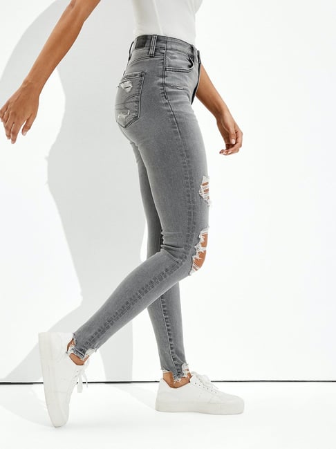 Ripped Jeans Topshop Grey Jamie Jeans Buy American Eagle