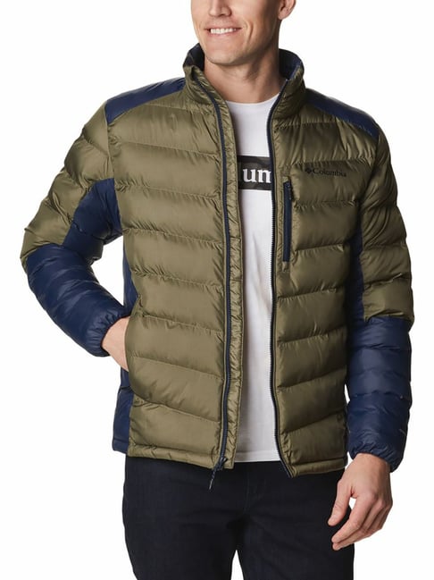 Buy Columbia Stone Green Collegiate Navy Labyeinth Loop Jacket