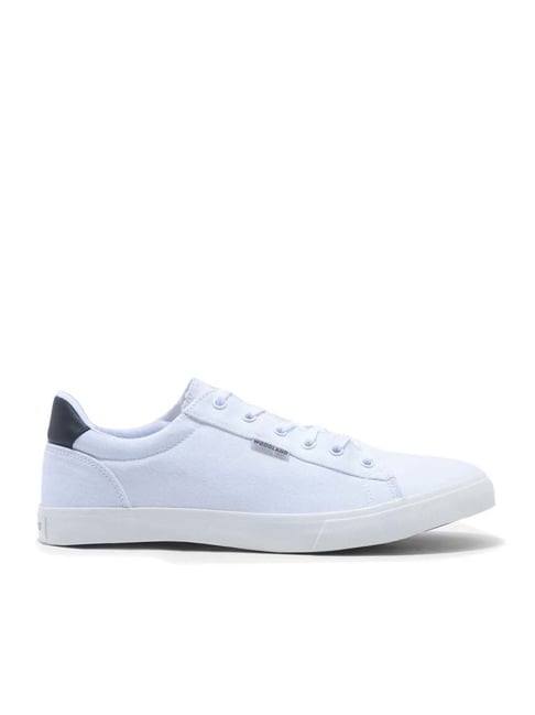 Woodland Men's White Casual Sneakers