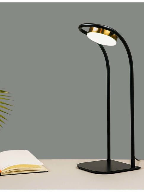 kapoor lamp shades Kapoor E Illuminations 'Drax' Black Metal Desk Light - Set of 1-picture-40