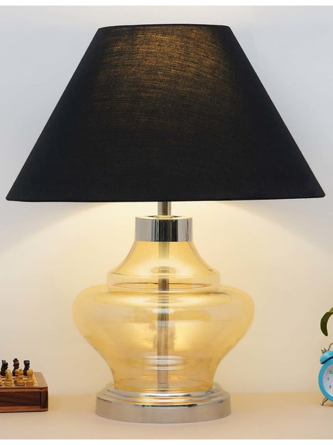 kapoor lamp shades Kapoor E Illuminations 'Arnie' Navy & Antique Gold Glass Table Lamp - Set of 1-picture-39