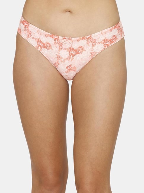 Zivame Peach Printed Panty Price in India