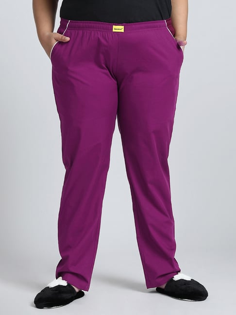 Bewakoof Plus Size Purple Pyjamas