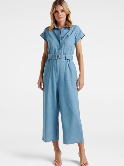 Forever new store blue jumpsuit