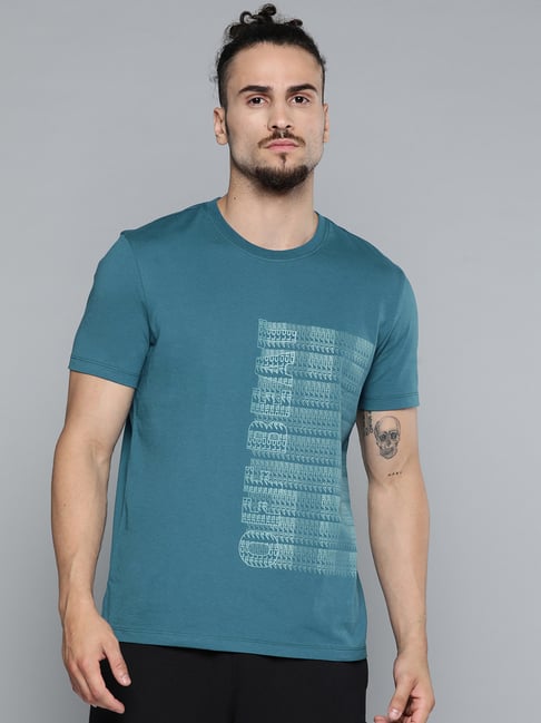 Alcis Blue Slim Fit Printed T-Shirts-picture-13