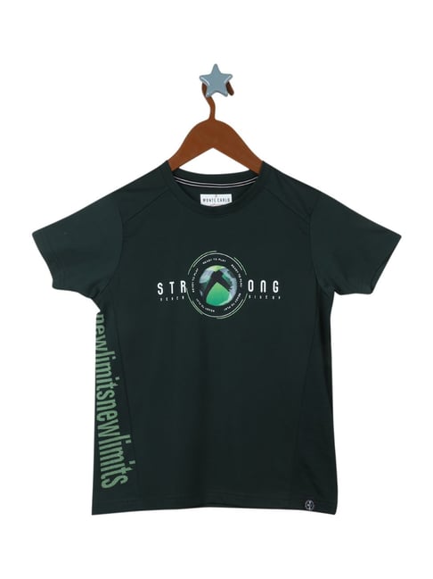 Monte Carlo Kids Bottle Green Printed T-Shirt-picture-26