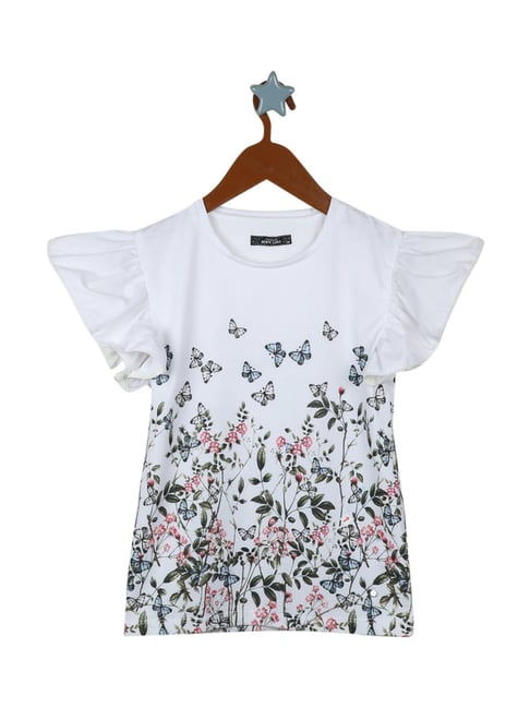 Monte Carlo Kids White Printed Top-picture-25
