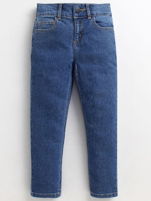 Cherry Crumble by Nitt Hyman Kids Blue Washed Jeans