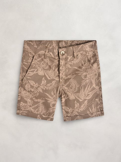 Buy Cherry Crumble by Nitt Hyman Kids Brown Printed Shorts for Boys ...