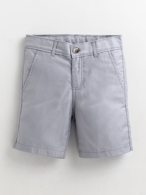 Cherry Crumble by Nitt Hyman Boys Grey Regular Fit Shorts