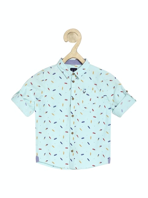 Allen Solly Junior Blue Printed Shirt