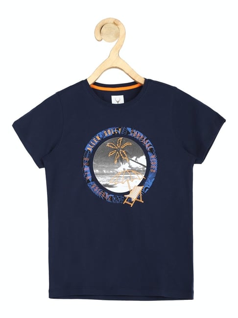 Allen Solly Junior Navy Printed T-Shirt