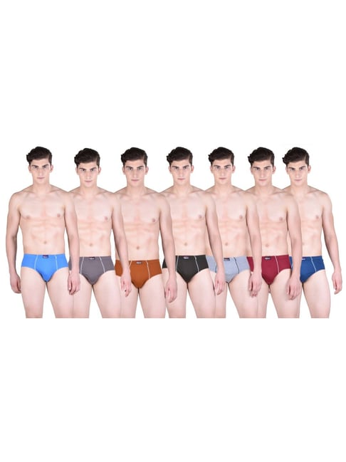 Dollar Bigboss Multicolored Cotton Regular Fit Briefs (Pack of 7)