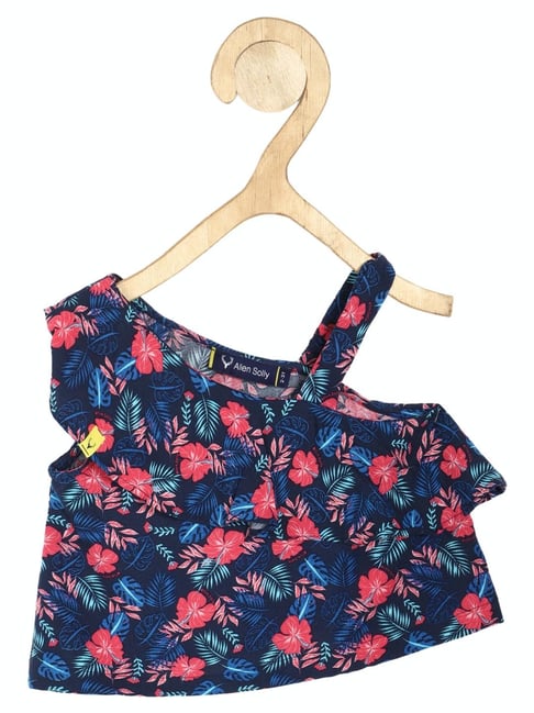 Allen Solly Junior Navy Printed Top