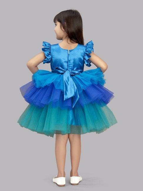 Buy Blue Star Net Gown for Girls Online