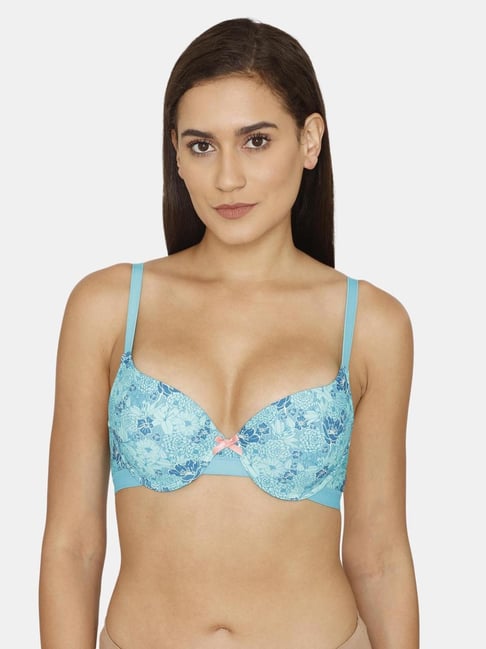 Buy Zivame Aquamarine Printed Padded Bra for Women Online @ Tata CLiQ