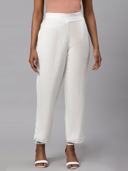 The Most Comfortable Linen Pants in white  ROVE
