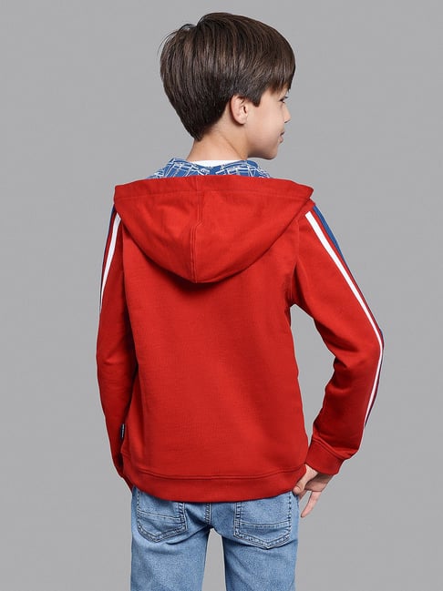 Kids red hooded on sale vest