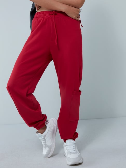 Red Joggers - Buy Red Joggers online in India