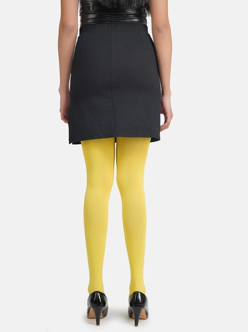 Black Tights Mustard Skirt With Tights Yellow Skirt Black Tights Sales