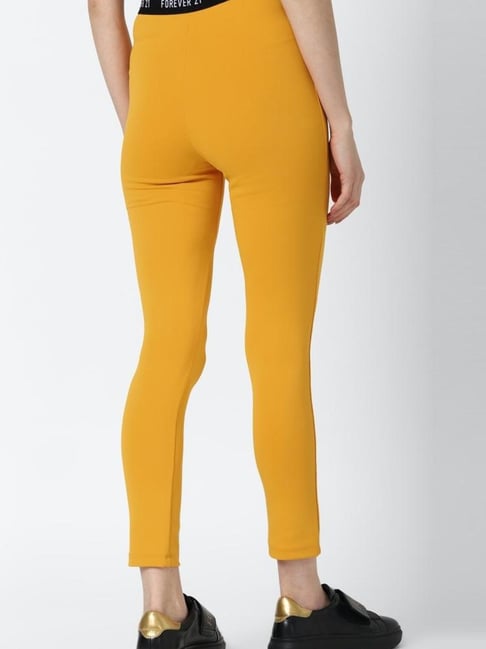 Forever 21 Women's Active High-Rise Leggings in Neon Yellow Small |  Montebello Town Center
