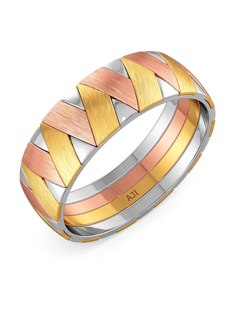 Tungsten Ring With 18K Yellow Gold Plated Domed Brushed Comfort Fit - 7mm–  The Artisan Rings