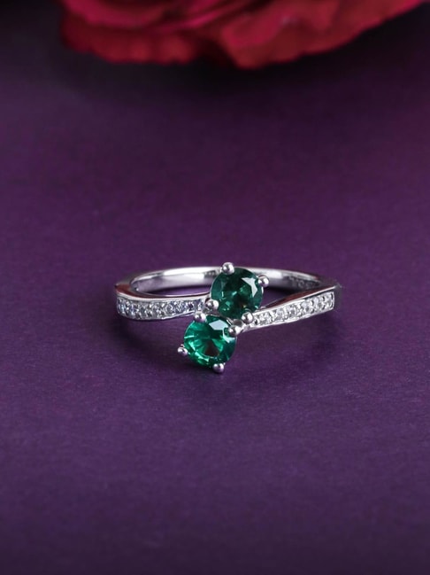 Handmade emerald cut aquamarine and diamond ring - EverettBrookes Jewellers