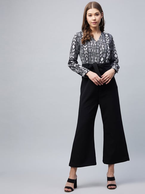 StyleStone Black Animal Print Jumpsuit-picture-28