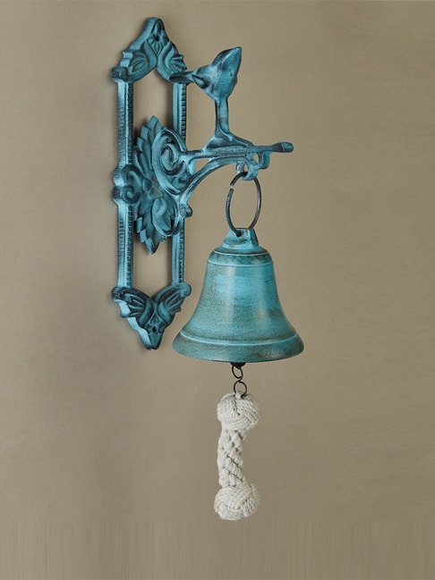 Fabindia Home Blue Metal Door Bell