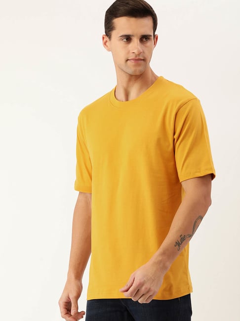 Dillinger Mustard Round Neck Oversized 