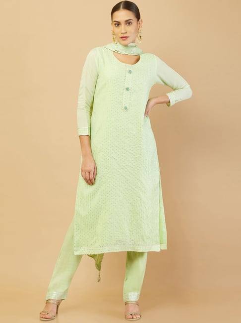 Unstitched kurta store material online shopping