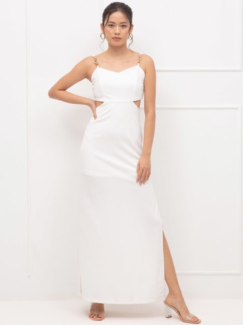 Twenty Dresses White Maxi Dress Price in India