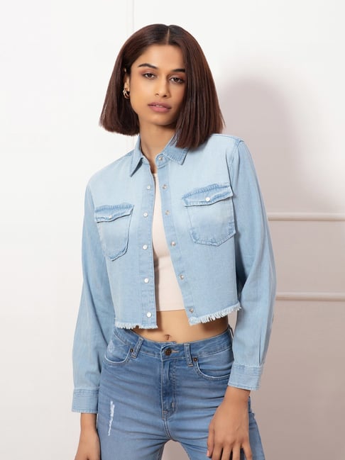 Twenty Dresses Blue Denim Shirt Price in India